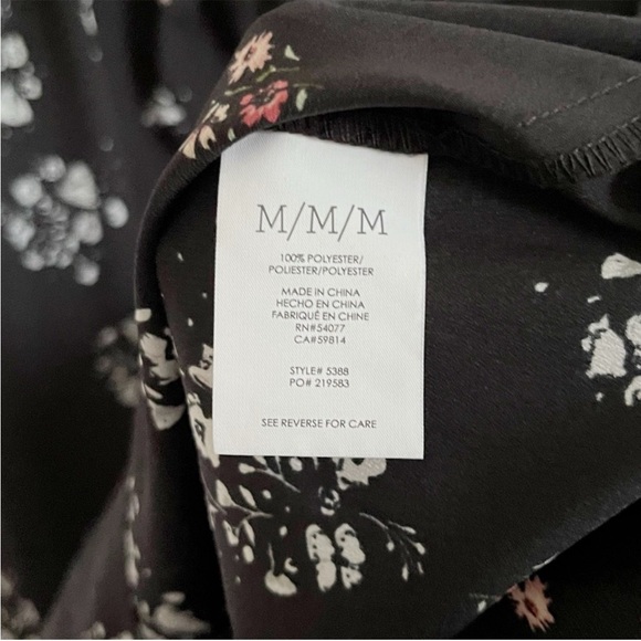 CAbi Black Floral Sleeveless Blouse - Picture 7 of 10